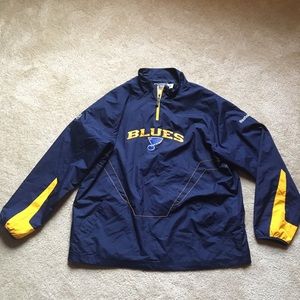 NHL BLUES Reebok Windbreaker